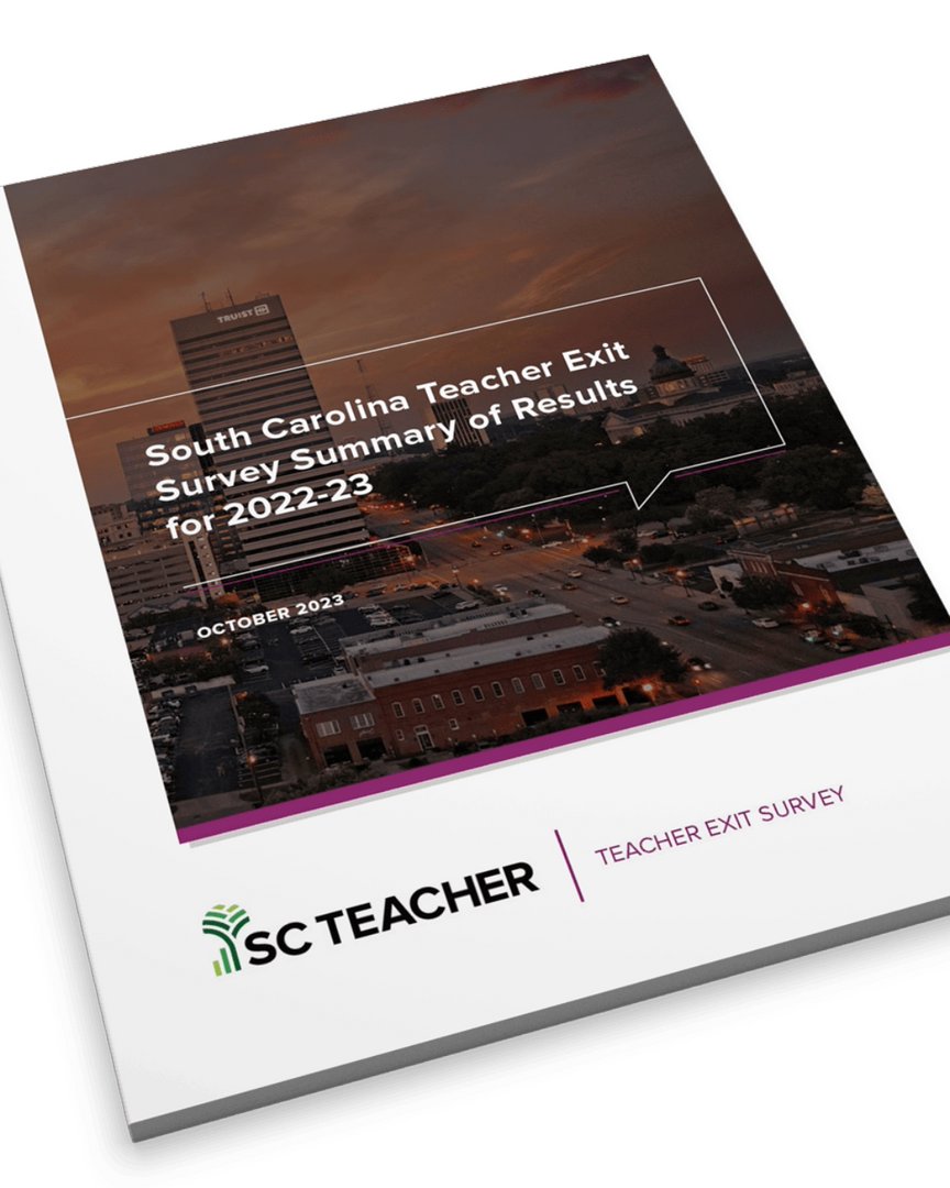 In case you missed it, SC TEACHER has released new SC-specific research. Dig into the summary results of our 2022–23 Teacher Exit Survey: bit.ly/3rNEXYs