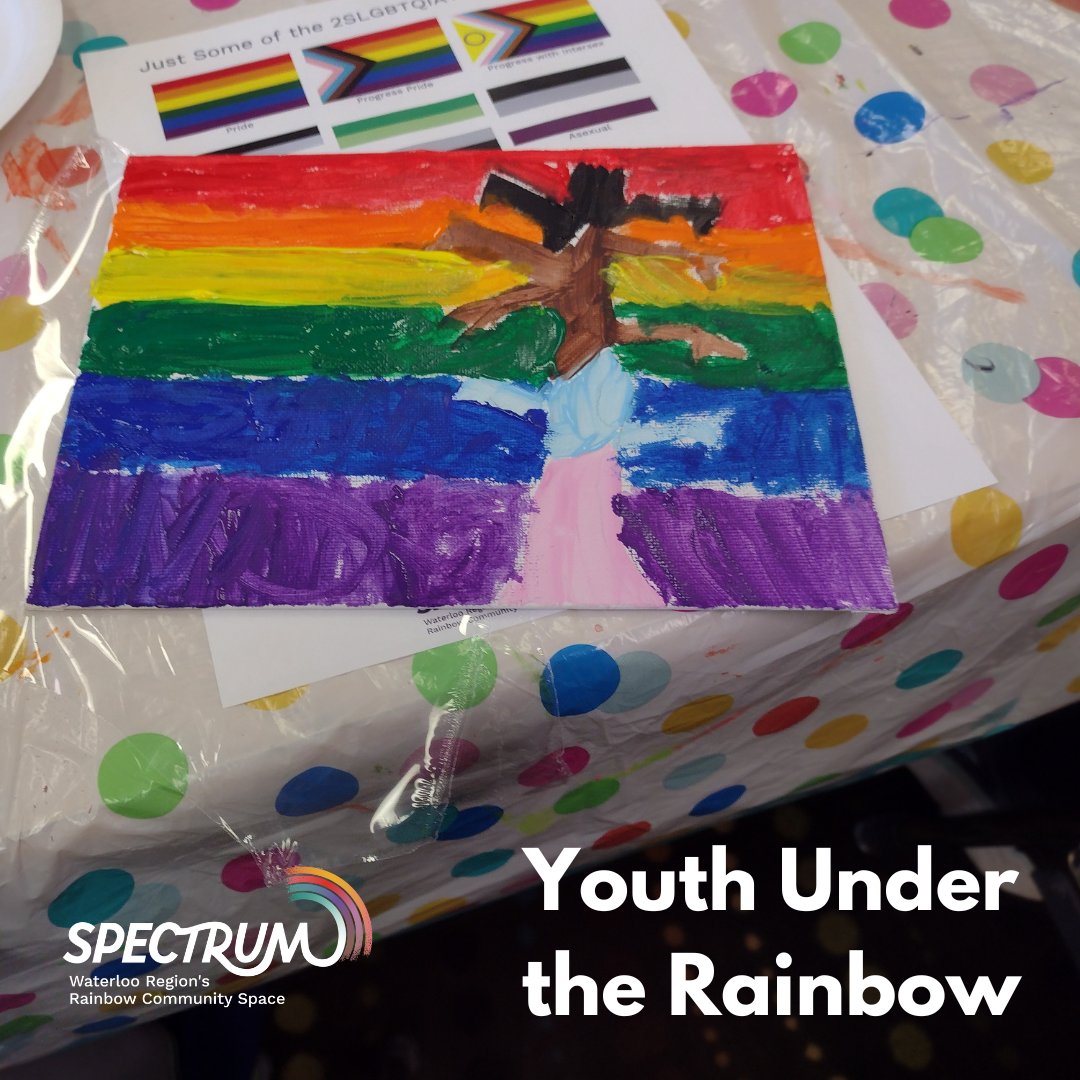 We have two Youth Under the Rainbow programs happening on Saturday! One with <a href="/ARTSHINEINC/">Artshine/Arts4All/Artshine in a Box</a> at 10am, and one with <a href="/KitchLibrary/">Kitchener Public Library</a> Country Hills at 2pm. Visit our calendar for details or to register ourspectrum.com/events/