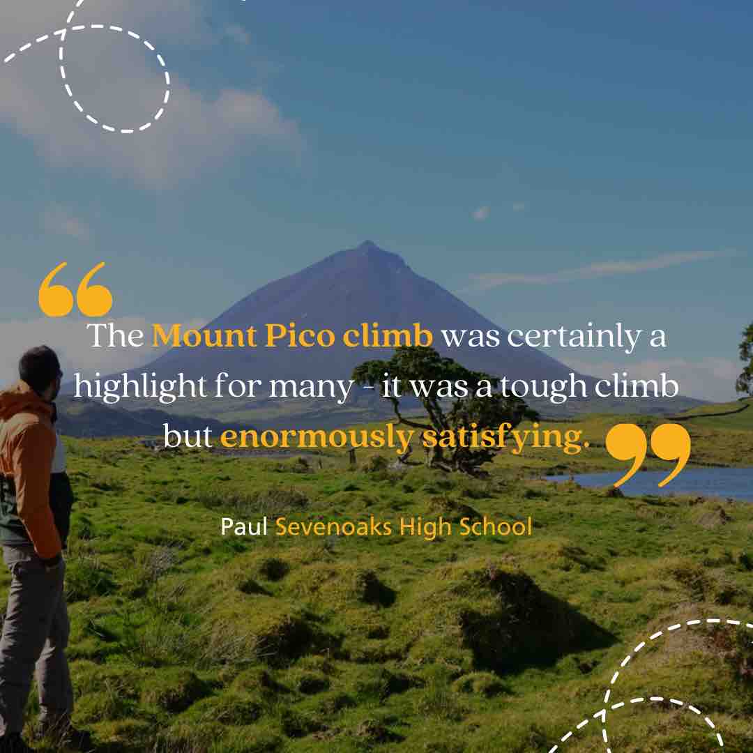 #TeacherThursday - what do you think about the #Azores?! Have you considered climbing Mount Pico? #schooltravel #schooltrips #schooltrip #geographyteacher #scienceteacher #mflteacher #geogchat