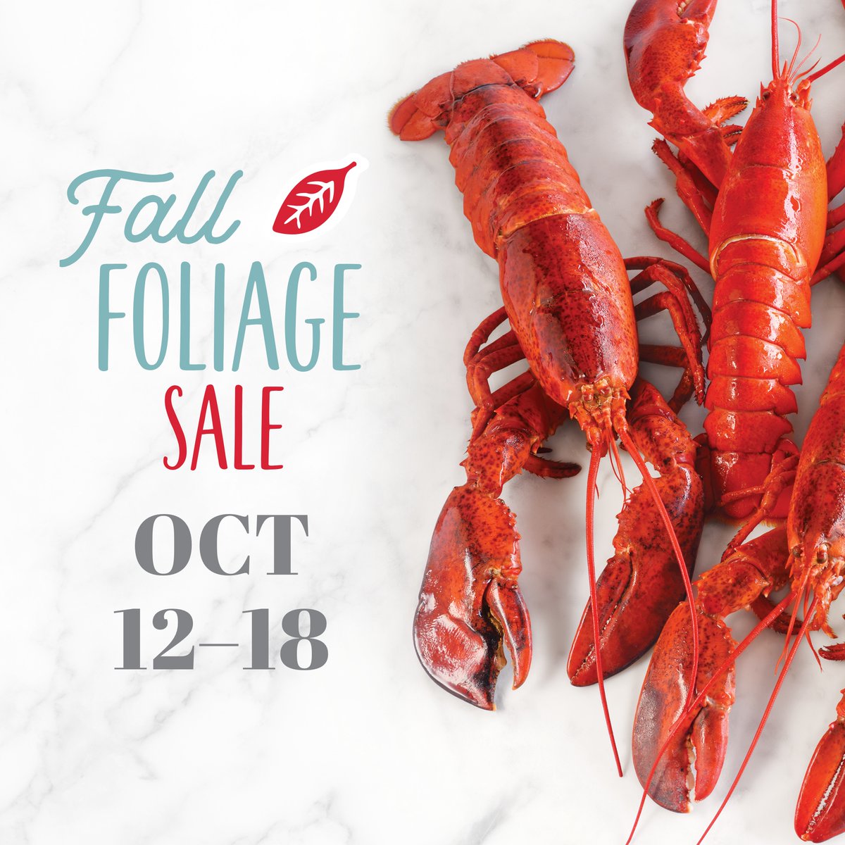Leaf the lobster to us this season with our Fall Foliage Sale! From October 12-18, receive 20% off all Maine Lobsters using code: FALL20 🍁🦞

bit.ly/3xU1nXR

#LobsterGram #SeafoodLovers #FallFoliageSale #MaineLobster #LobsterSale