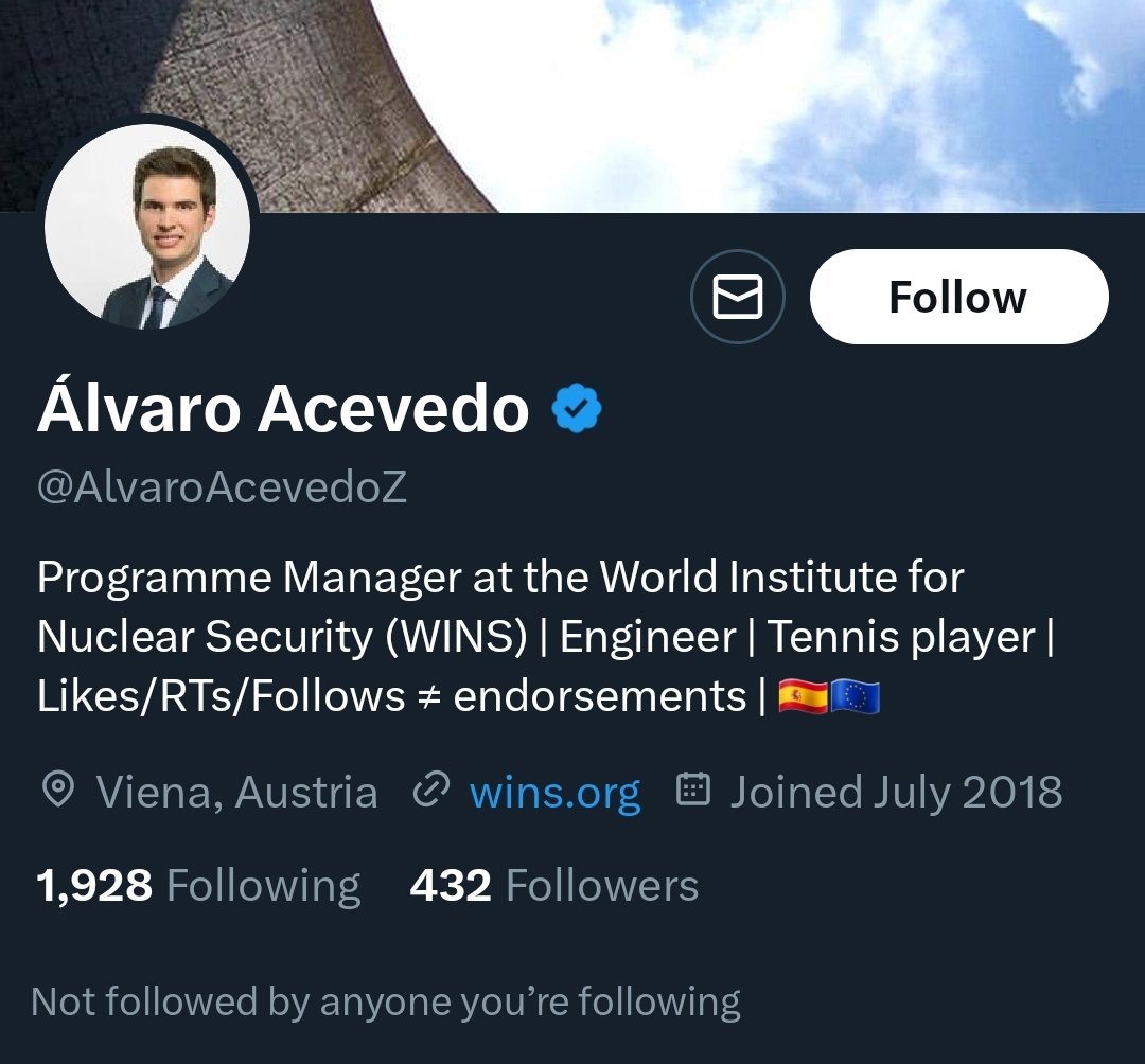 Alvaro, you are the PROGRAMME MANAGER for a NUCLEAR POWER PLANT INSTITUTE WHAT THE FUCK