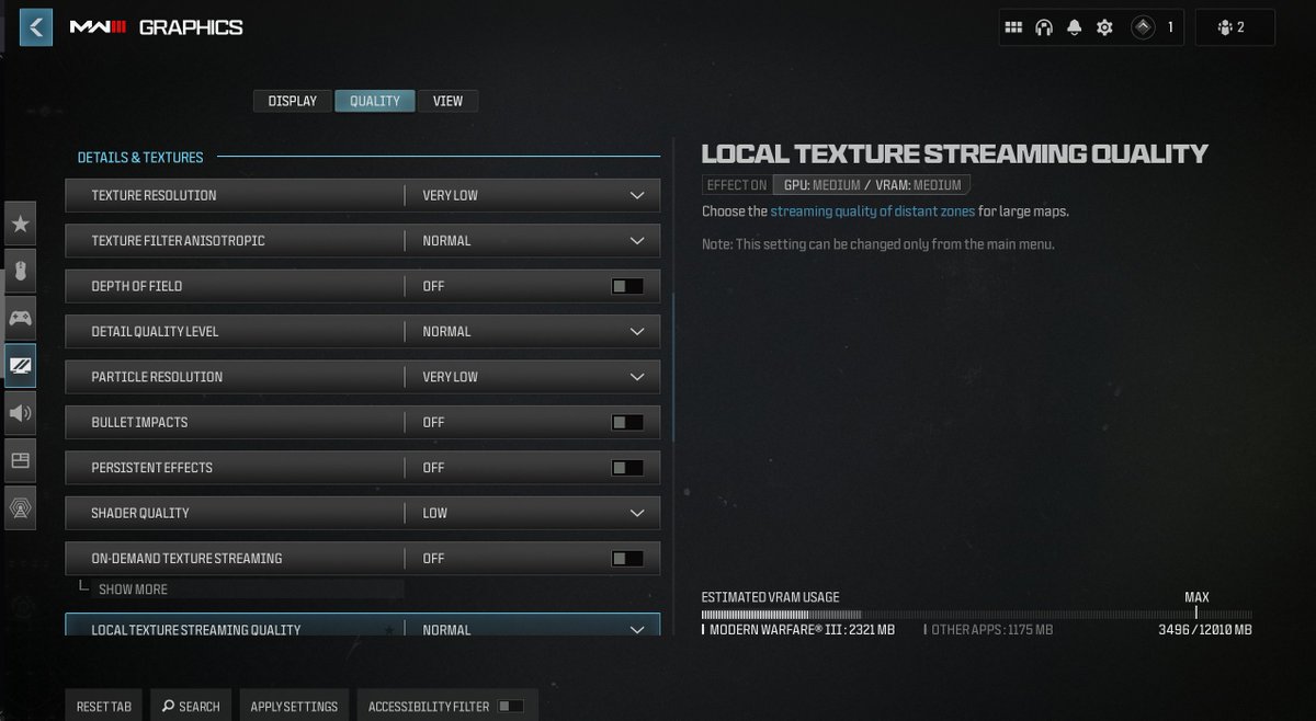 BEST #MWIII #Warzone BETA GRAPHICS SETTINGS FOR MAX FPS