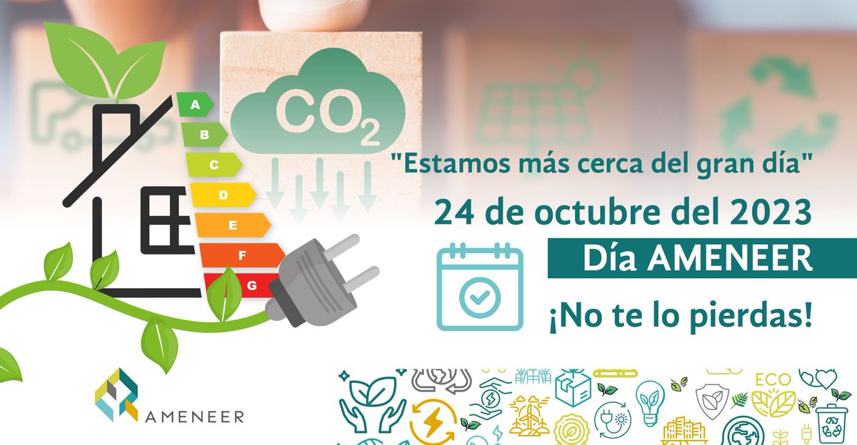Cada vez estamos más cerca del #DíaAMENEER. 🥳 No te pierdas la oportunidad de vivir esta experiencia 😉

📝 Registro y detalles: ameneer.org

#eficienciaenergética #industria #energía