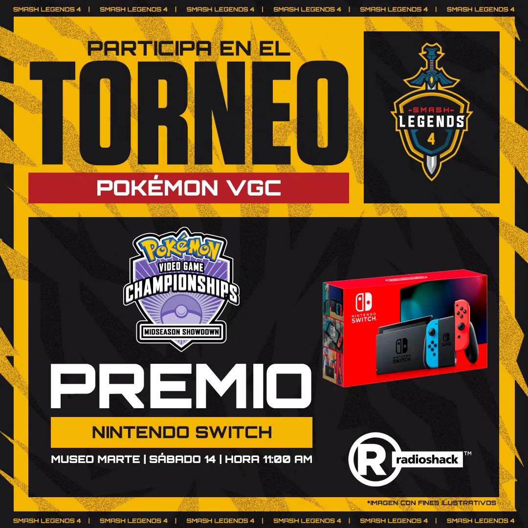 greencito's tweet photo. Una nintendo switch para el ganador del midseason showdown, torneo de Pokémon VGC en Scarlet/Violet el día sábado en smash legends 4! https://t.co/gdwBdkyCqI