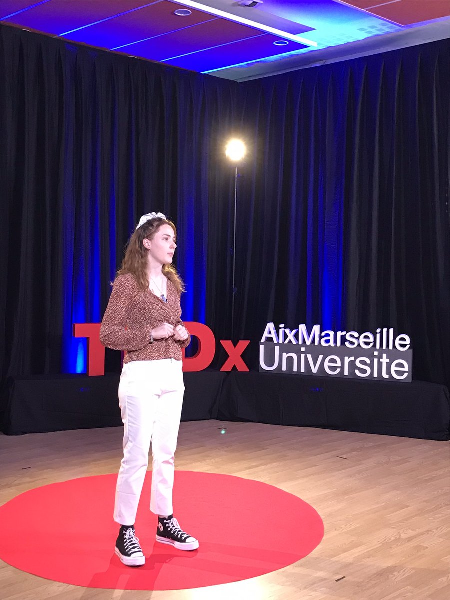 📷 Flora Jouët, Étudiante en L3 Psychologie et présidente d’ATYPIK’AMU est profondément engagée dans la compréhension de l’humain et de ses spécificités, comme le handicap ! #TEDxAixMarseilleUniversité