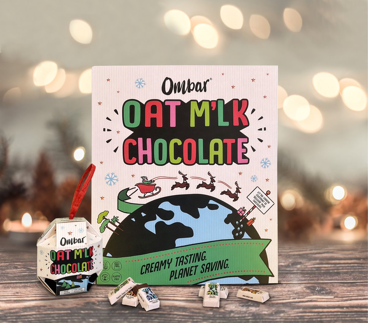 Get ready for the Christmas countdown with our festive Oat M'lk Chocolate range!

Advent calendars, baubles and bars - we've got you covered: ombar.com/christmas-2023