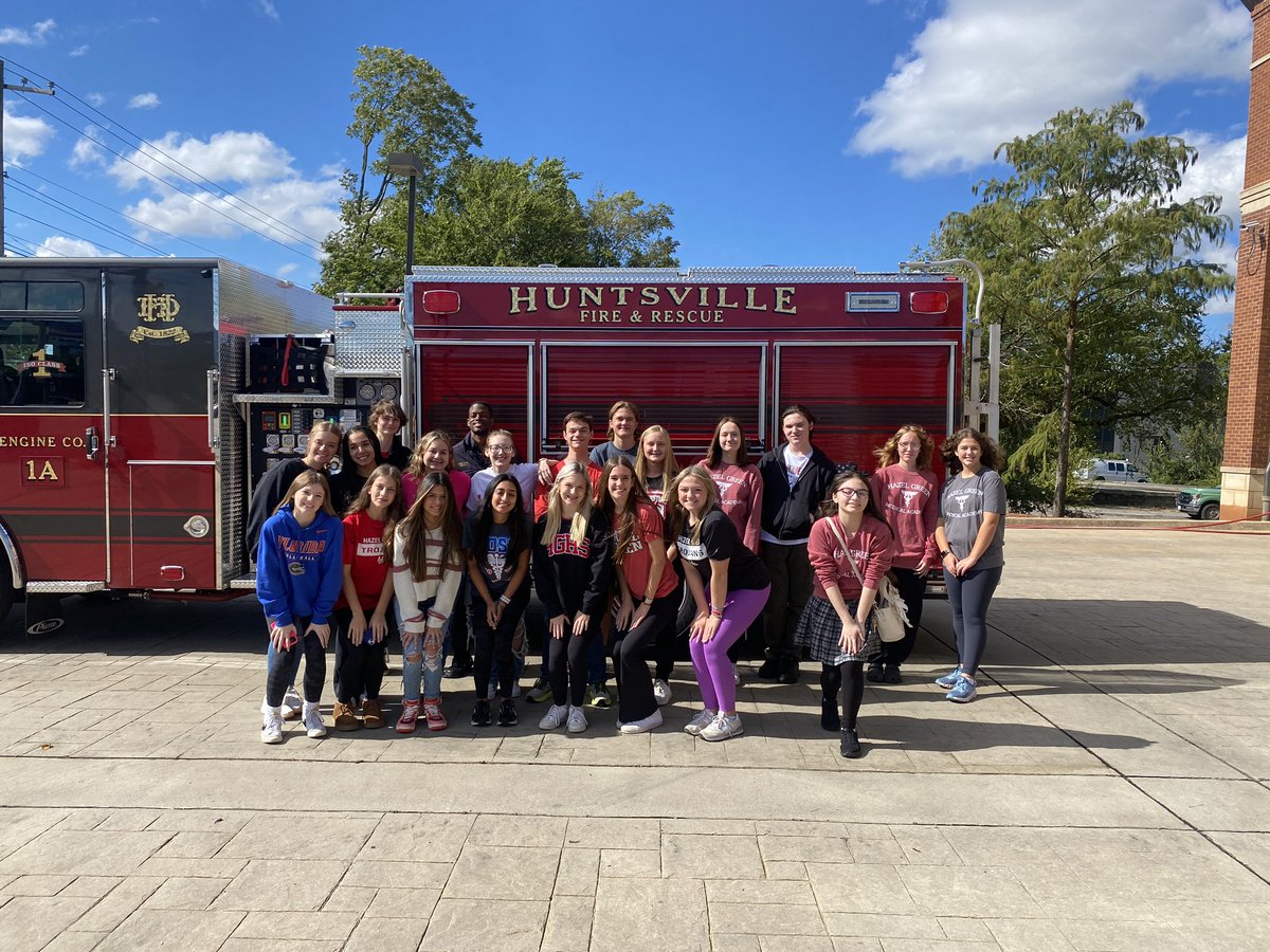 HazelGreenHOSA's tweet photo. Thank you Cory Green and Huntsville Station #1 for a great visit. https://t.co/S3frSK04tO