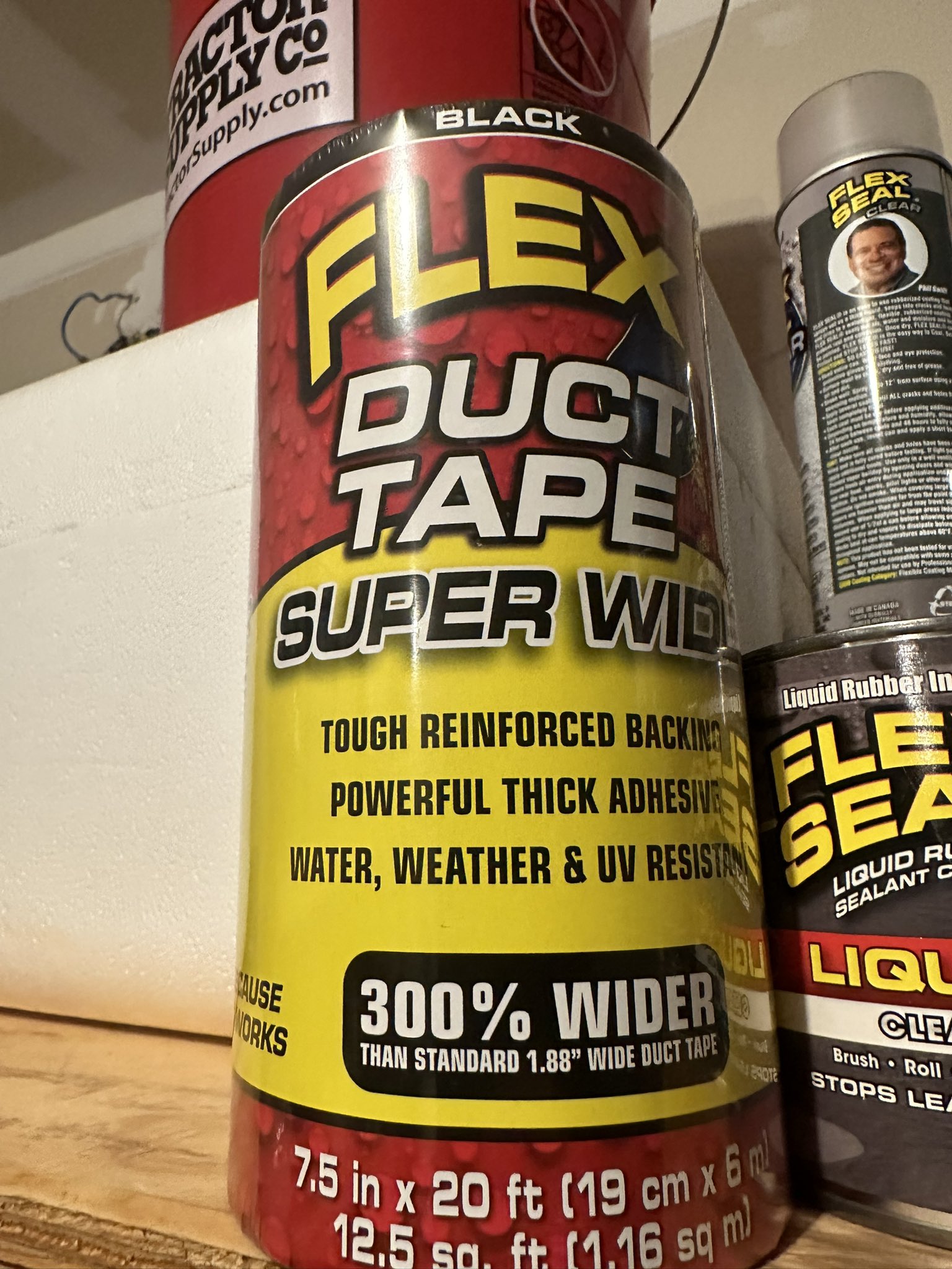 Flex 7.5 in. x 20 ft. Black Duct Tape