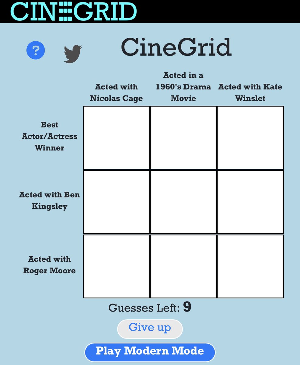 CineGridGame's tweet photo. New grids out today! Try them out and reply/quote with your results!

Play at https://t.co/aJ4oTIbVHk https://t.co/64xkupsSNt