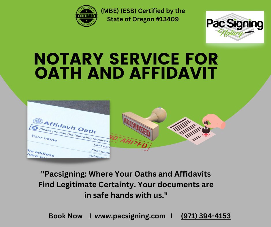 pacsigning's tweet image. Your Words, Officially Certified – Pacsigning's Oath and Affidavit Notary.

Visit pacsigning.com
Call 503-212-0678

#NotarizationService #Affidavits #Oaths #Pacsigning #LegalDocuments #NotaryPublic #hillsboro #lakeoswego #portland #beaverton