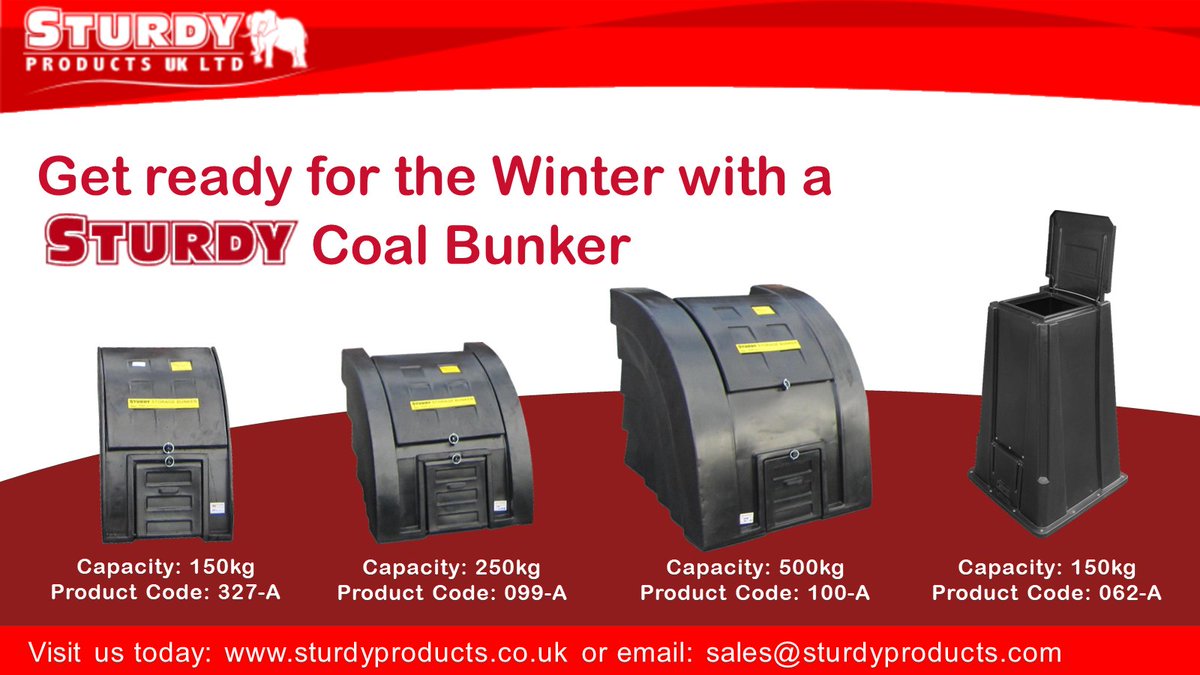 Get #WinterReady with a Sturdy #Coal #Bunker!

With our wide range of #storage options, we have the perfect solution for your #homeheating needs 🔥🔥🔥

Visit us at sturdyproducts.co.uk to learn more!

#coalbunker #solidfuel #staywarm #fuel #winter #WinterIsComing
