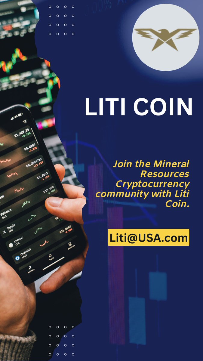 Liticoininfo's tweet photo. Join the Liti Coin revolution to explore new opportunities for partnership and Investment in the mining sector.
#LitiCoin #cryptocurrency #mineralresources #sustainablemining https://t.co/DtOuSkJdfW