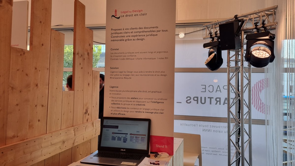 MariA_Fages's tweet image. @legalbydesign au salon de l’innovation et de l’insurtech à Niort.
Quelle chance d’avoir pu participer au #salonINNN dans la catégorie startup.
Des rencontres avec des visiteurs et des exposants intrigués ou déjà conquis par le #legaldesign.
#frenchAssurtech #insurtech #assurance