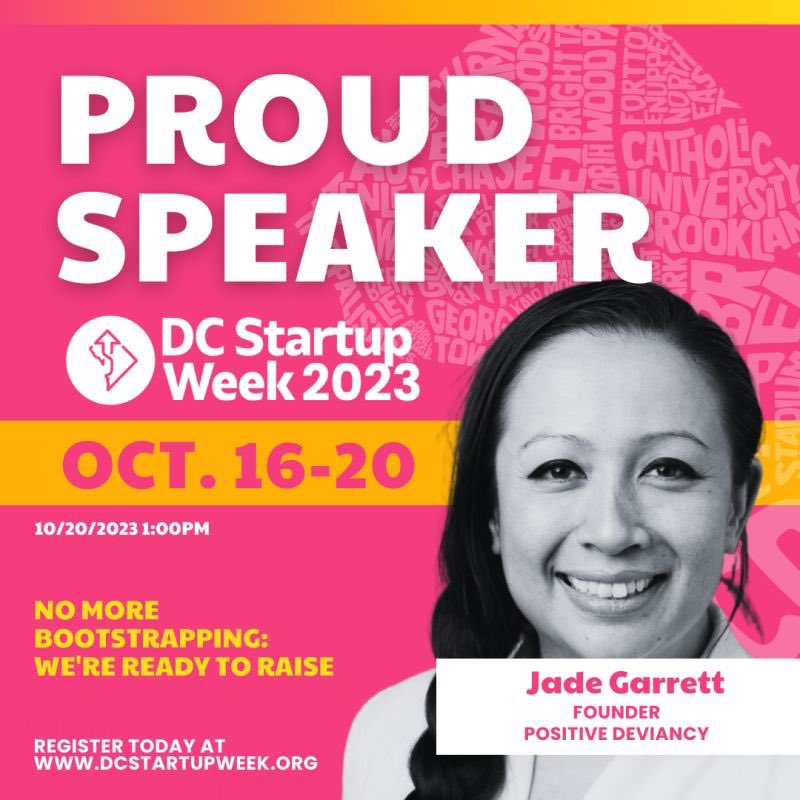 Excited and Honored to moderate at DC Startup Week 2023! 

October 16th-20th!

Come join the event: lnkd.in/gRSVrY7P
