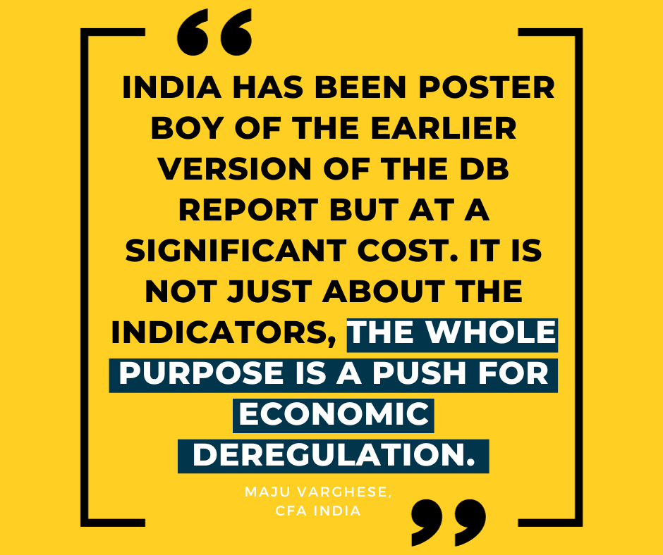 eurodad's tweet image. Maju Varghese @cfa_ind tells today&apos;s event exploring the revamped #DoingBiz report: &quot;India has been poster boy of the earlier version of B-Ready but at a significant cost. It is not just about the indicators, the whole purpose is a push for economic deregulation.&quot; #AMCS023