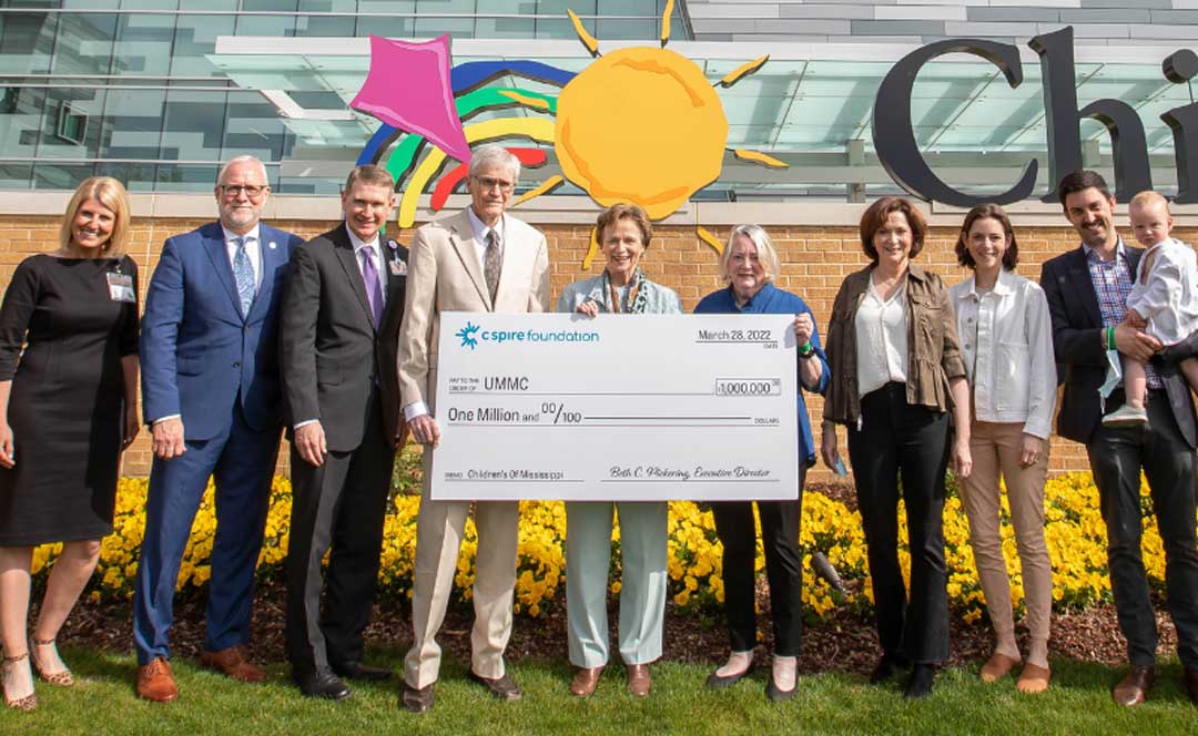 OleMissGives's tweet photo. A $1 million gift from the C Spire Foundation and the Creekmore family helped fund Children’s of Mississippi’s historic expansion. 📰https://t.co/IQ8SJOOMkj 

@OleMiss 
@UMMCnews 
#ChildrensofMississippi https://t.co/bNrXvKstUj