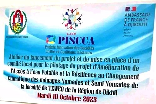 Charmake_'s tweet image. Atelier de Lancement et de la mise en place d&apos;un comité de pilotage pour un projet qui sera réalisé par l&apos;Association #AJCO dans la localité de TEWEO de Dikhil. Cet atelier fut organisée au @CR_Dikhil dans le cadre du projet #PISCCA financé par @FranceaDjibouti