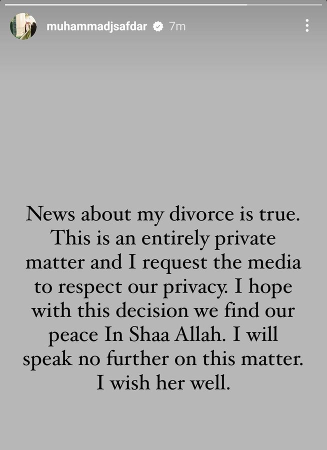 ahtisham_sk's tweet photo. Divorce of Junaid safdar is entirely private matter Media should respect our privacy but Imran khan's wives &amp; sisters should be dragged on media blaming them with every filth to make their lives miserable Hypocrites This family will never find peace InshaAllah 
#Pakistan #Junaid https://t.co/32LOtTcgxr