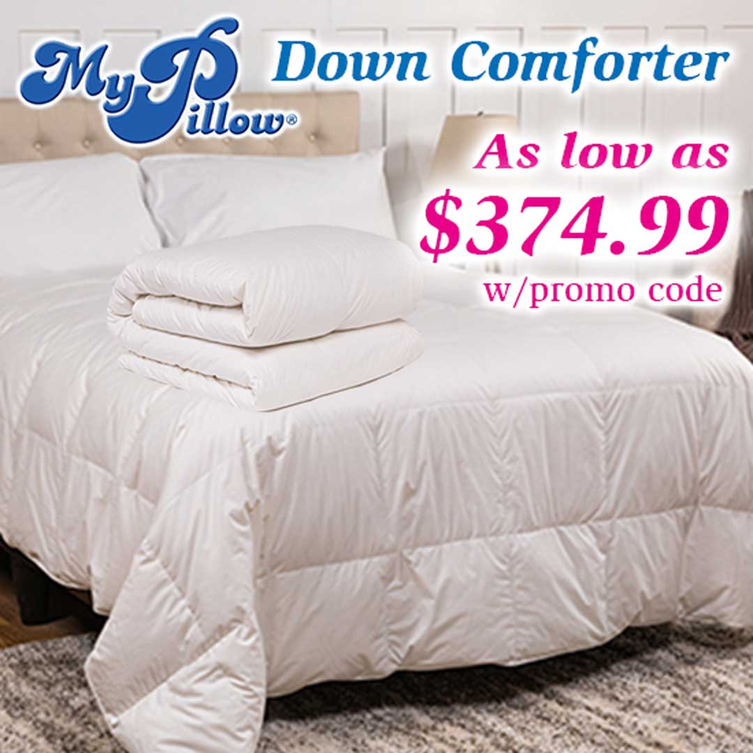 my pillow down comforter promo code