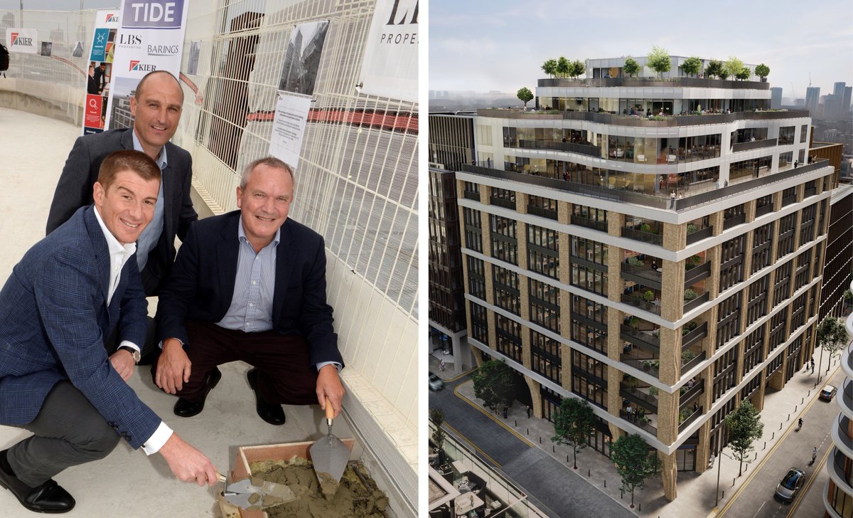 Yesterday Kier joined @Barings and @LBSPropertiesUK to host a topping out ceremony for TIDE Bankside at their Park Street site in Southwark. kier.co.uk/media/newsroom…