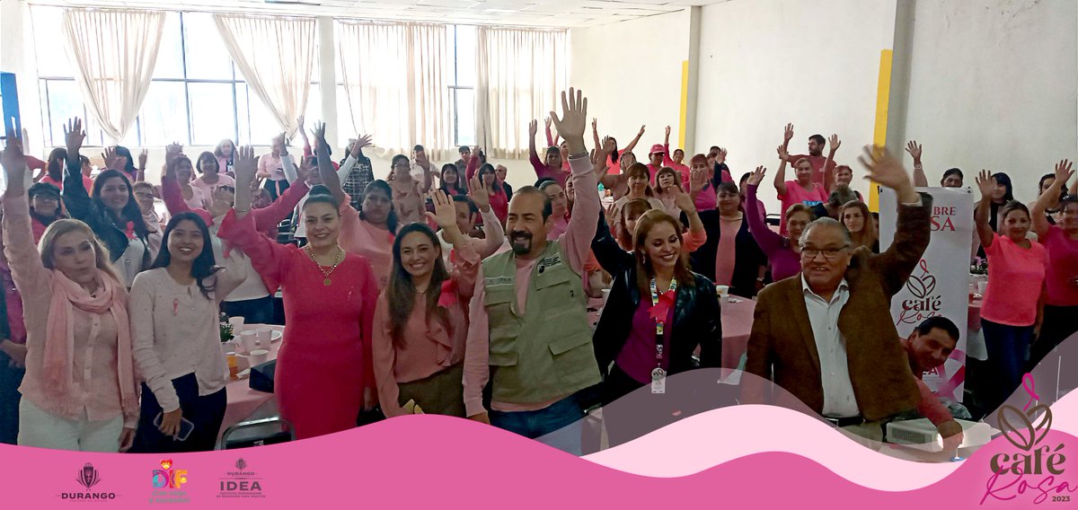 idea_redsocial's tweet photo. Café Rosa #Laguna: Siguiendo la estrategia liderada por la Sra. @Marisol_rosso, Presidenta de @DIF_Durango, #TuIDEA se enorgullece de presentar la segunda edición de nuestro Café Rosa, enfocándonos en la prevención del cáncer de mama. 💖 #CaféRosa  #octubrerosa https://t.co/MbTwUTkqs0