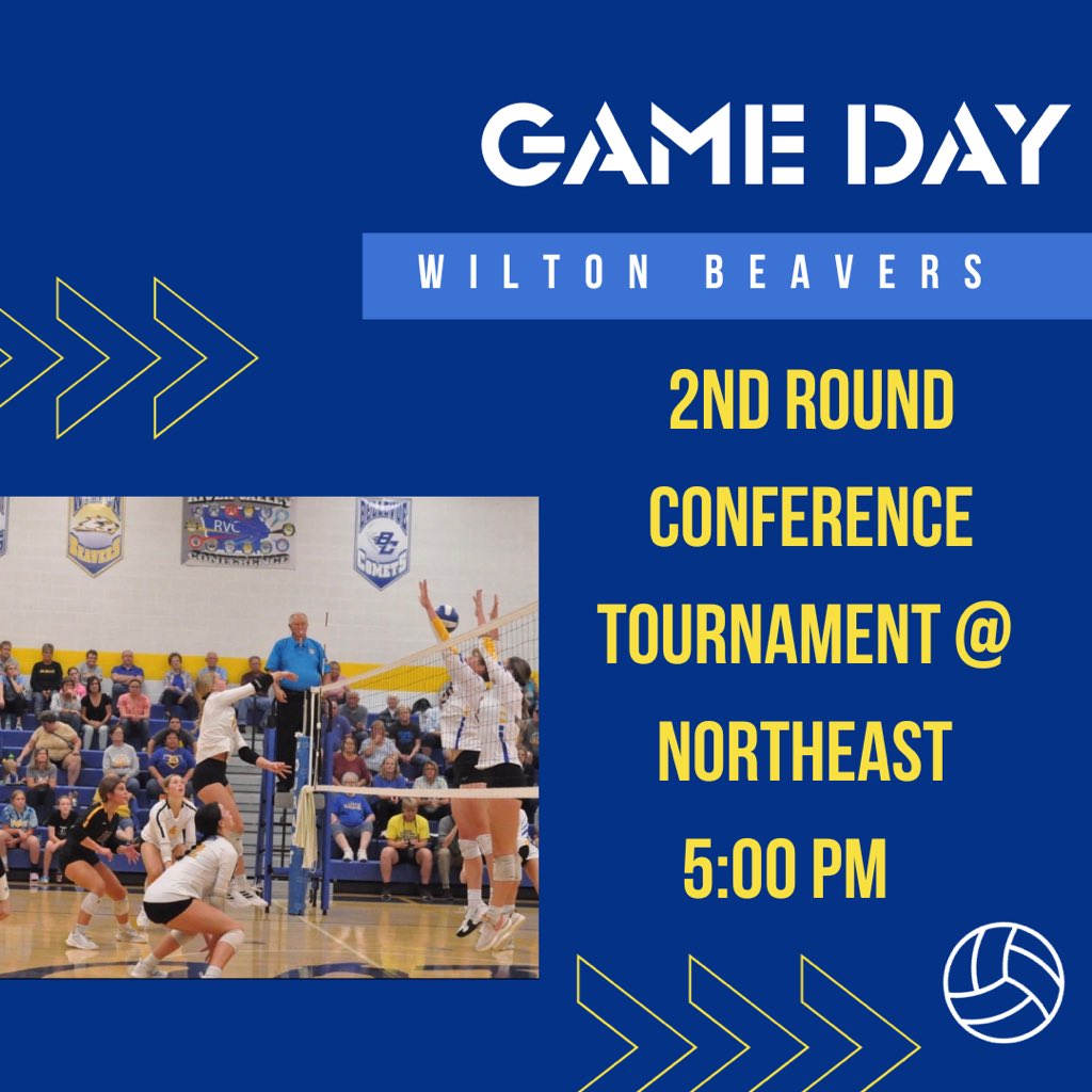 GAME DAY! 🏐 2nd Round Conference Tournament @ Northeast 5 PM.