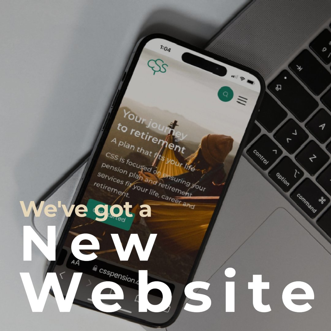 CSS_Pension's tweet photo. We are thrilled to announce the launch of our new website, designed to enhance your online experience. Our new website is a hub of knowledge you can rely on during your retirement journey. 

#csspension #strengthinnumbers
https://t.co/3kimPWXXSy https://t.co/zy1FzqfvFv