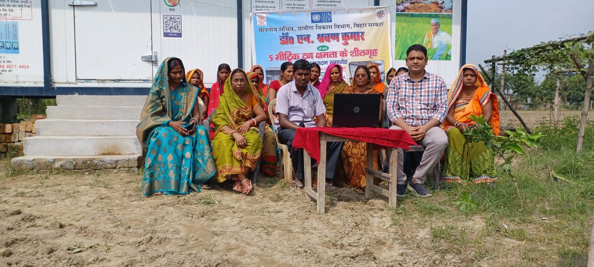 Secretary <a href="/BiharRDD/">BiharRuralDevelopmentDept</a>, Mr
 <a href="/saravanakr_n/">N Saravana Kumar IAS</a> witnessed an MoU with <a href="/AkrspIndia/">AKRSP-India</a> for the installation of solar-operated irrigation pumps CLFs of Bochaha, Muzaffarpur and also inaugurated 15 unit of solar based cold storage of 5MT capacity in collaboration with <a href="/UNDP_India/">UNDP India</a>.