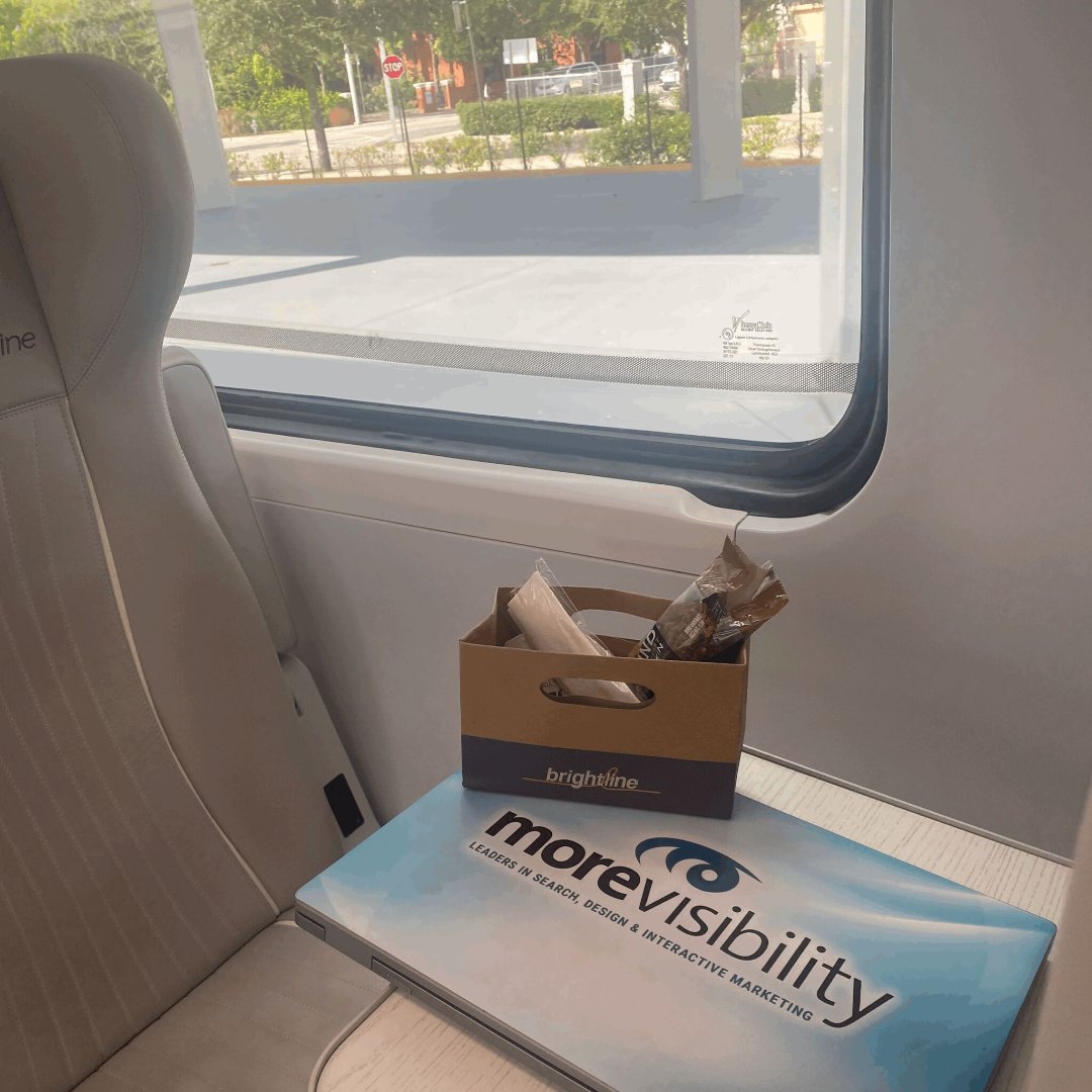 MoreVisibility's tweet photo. Thanks @GoBrightline for connecting our team &amp; clients from #Miami to #Orlando ... work from anywhere in #Florida made easy. https://t.co/saTkF4oyig