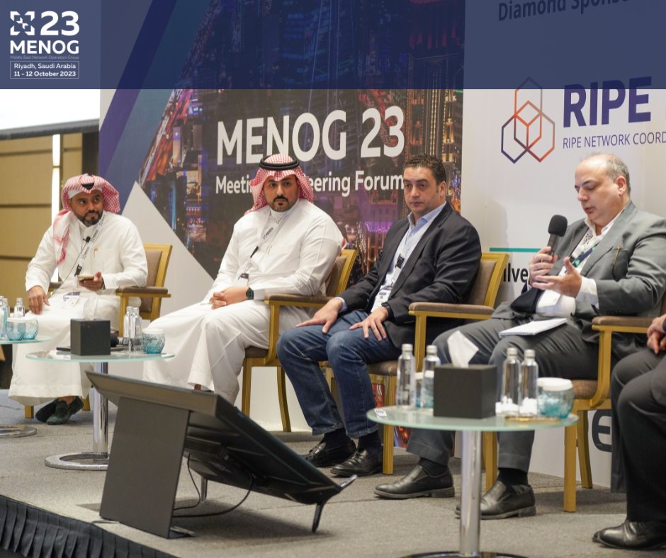 Thank you Riyadh! The 23rd Middle East Network Operators Group Meeting and Peering Forum (#MENOG23) saw 212 attendees from 25 countries who enjoyed varied panel discussions and talks on peering, #IXPs, #IPv6 and #RPKI. Thank you to all of our hosts, sponsors and speakers!