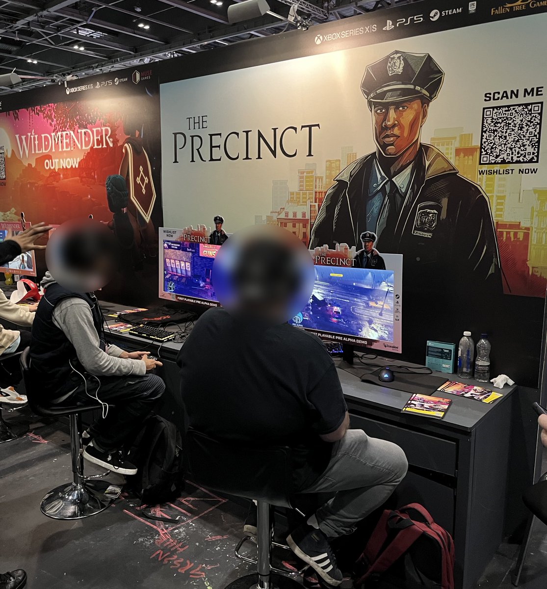 fallentreegames's tweet photo. First batch of rookie officers putting @theprecinctgame through its paces. #EGX2023 https://t.co/P6kHcecuBQ