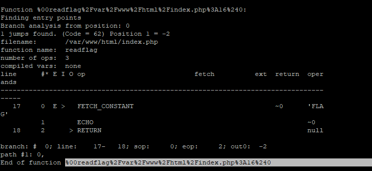 disasterharbor's tweet photo. @303sec @wupco1996 @phithon_xg He already gave the answer. Don't do it in the browser though.  You can set up VLD to see the function name (this matters, because it changes based on the line number in the script), then after that craft the request as such, making sure to escape $ and to put a \ infront of %00 https://t.co/7MIeZhCWyr