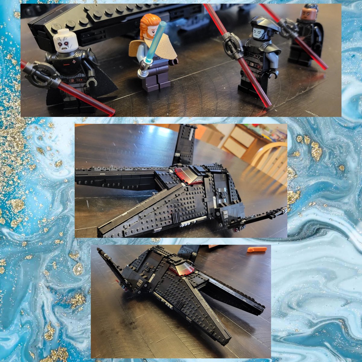 Here's the Inquisitor Transport Scythe👌 I took my time building this one so I could enjoy it! I would definitely recommend this set 💯  #lego #afol #starwars