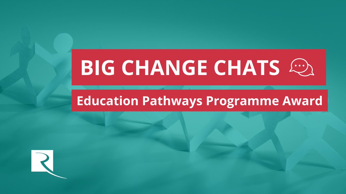 BIG CHANGE CHATS 💬 

We have several 30-minute slots available to chat informally with our team about potential applications for our latest Education Pathways Programme Award.

Book your slot now: therobertsontrust.org.uk/news-and-blogs…