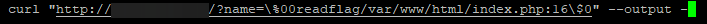 disasterharbor's tweet photo. @303sec @wupco1996 @phithon_xg He already gave the answer. Don't do it in the browser though.  You can set up VLD to see the function name (this matters, because it changes based on the line number in the script), then after that craft the request as such, making sure to escape $ and to put a \ infront of %00 https://t.co/7MIeZhCWyr
