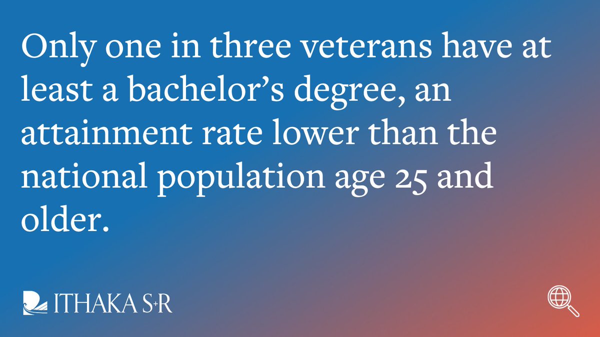 We’re revisiting our work on the experiences of student #veterans to see how things may have changed during the pandemic. To introduce a new blog series, @MikeJFried & @_Emily_Schwartz share conversations with leaders making strides in the field: sr.ithaka.org/blog/student-v…