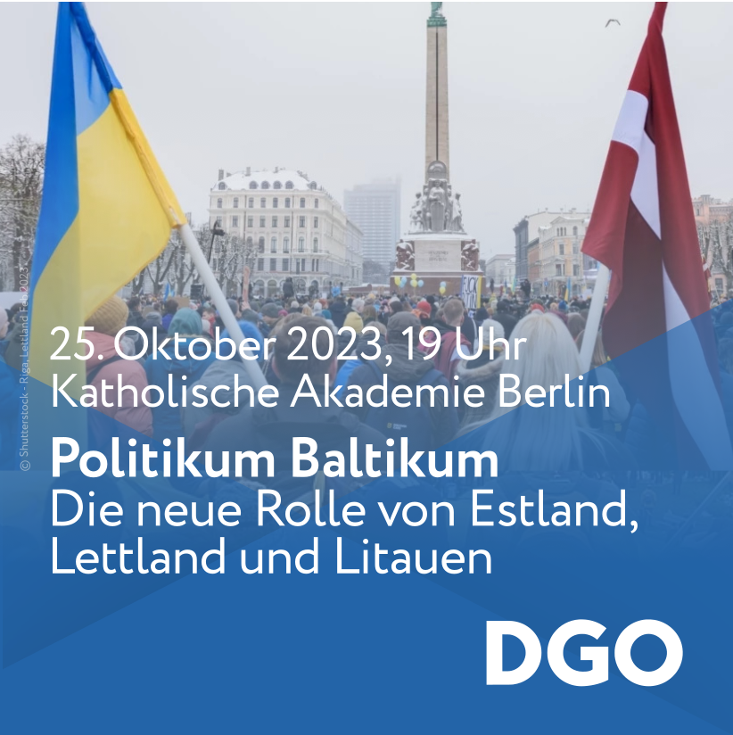 #Berlin: Am 25.10. sprechen wir über die sicherheitspolitische Situation in Europa und zwar aus der Perspektive Estlands, Lettlands und Litauens.

<a href="/marishellrand/">Maris Hellrand</a> 
<a href="/vytautasjan/">Vytautas Jankauskas</a> 
Reinhard Krumm (<a href="/FESonline/">Friedrich-Ebert-Stiftung</a>)
Alda Vanaga (<a href="/LettlandinDE/">Latvia in Germany🇱🇻🇩🇪</a>)  

Anmeldung via katholische-akademie-berlin.de/veranstaltung/…
