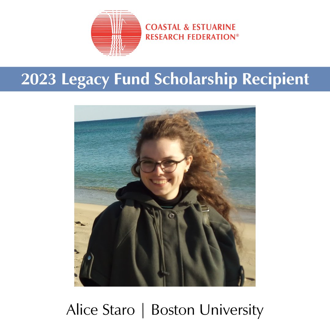 CERF is proud to announce the 2023 Legacy Fund Scholarship is presented to Alice Staro, a Ph.D. candidate in the Department of Earth and Environment at Boston University. Follow Alice on Twitter <a href="/AliceStaro/">Alice_Staro</a> and <a href="/BUEarth/">Boston University, Earth & Environment</a> and learn more about her work at tinyurl.com/ya4ynxj9