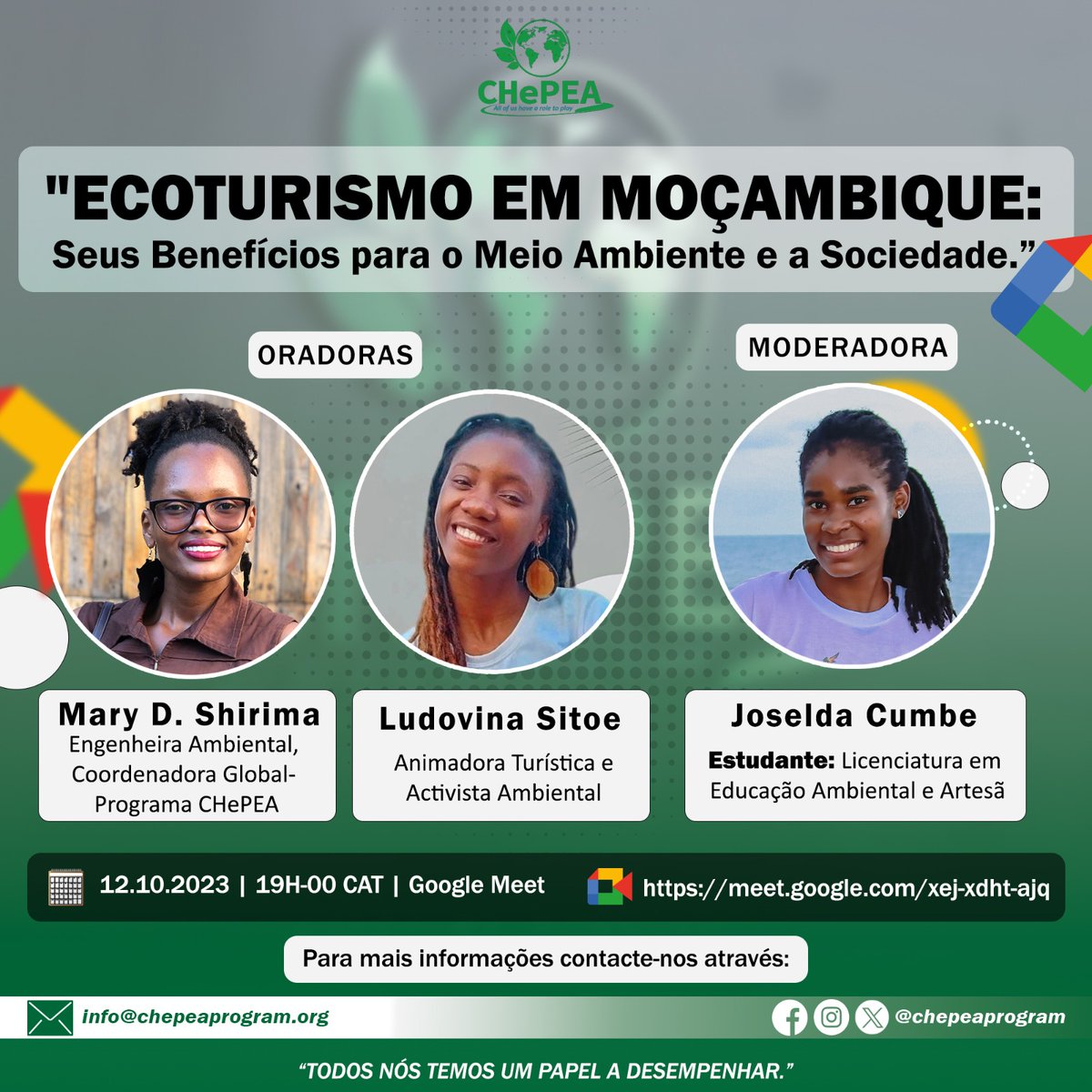 chepeaprogram's tweet photo. "#Ecotourism is a form of responsible &amp; #sustainable #tourism to places of #NaturalBeauty. It's popular among those concerned with #environmental #Protection."

To learn more join us in 23 minutes to come through: https://t.co/PwahHtyTUN

#chepeaprogram🌍
#allofushavearoletoplay https://t.co/TUOEYGncBx