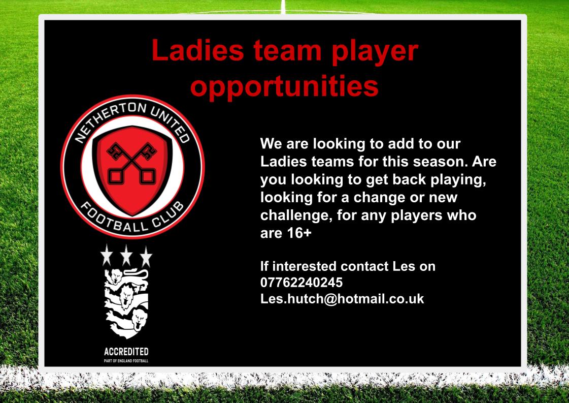 NUFCWomenGirls's tweet image. Are you looking for a new team, a new opportunity, bored where you are or simply you don't have a team? Netherton United ladies looking for players. Get in touch if you want to be part of an amazing club.