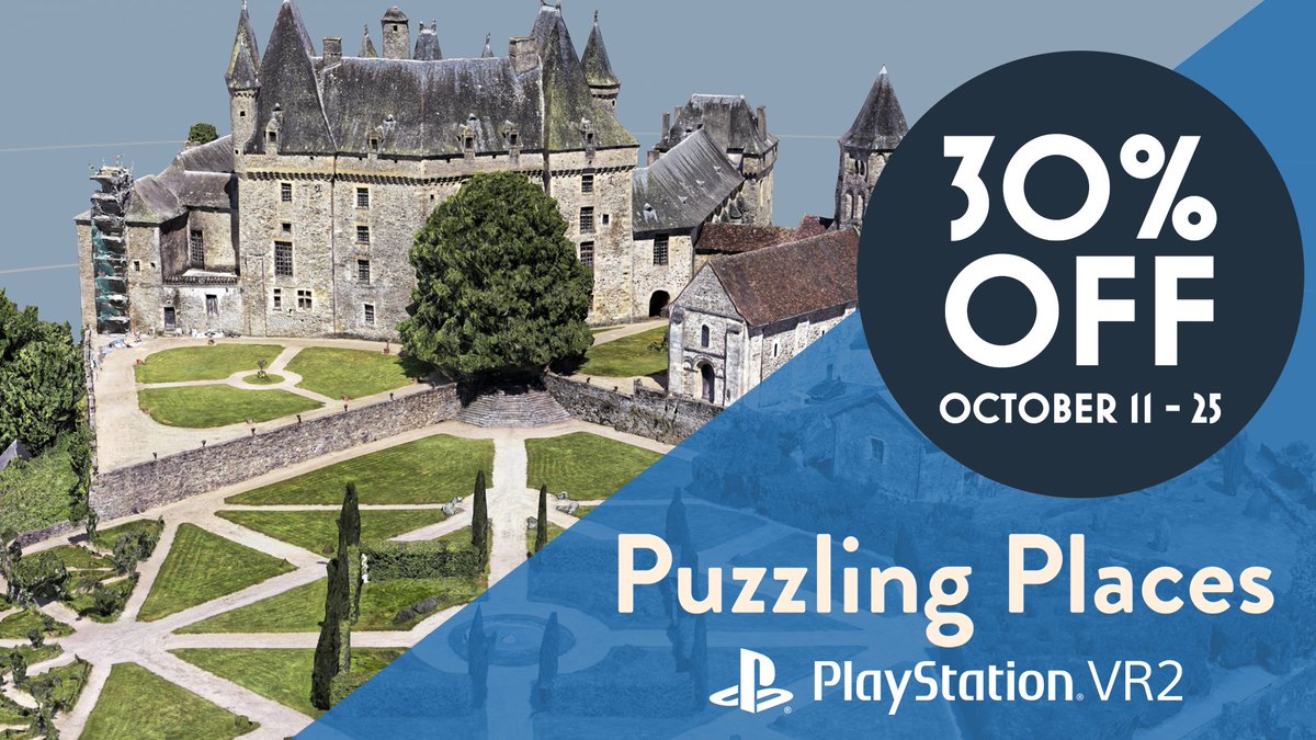 Try the #PuzzlingPlacesVR demo on PS VR2 and if you like it, get 30% off from the 11th to the 25th of October!🧩

#PSVR2 #VR #Puzzles
