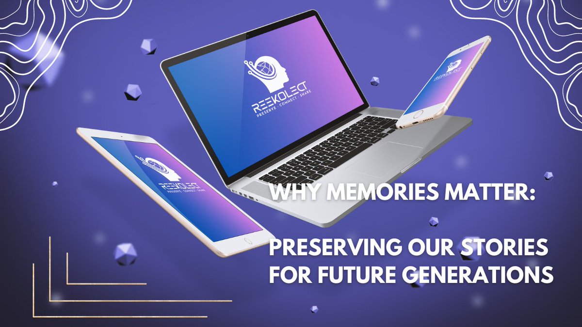 VIDEO BLOG SUMMARY📹
Unlock the power of memories and discover why they matter more than ever.  #MemoriesMatter #Reekolect #PreserveYourStory
1l.ink/N7HHJD7