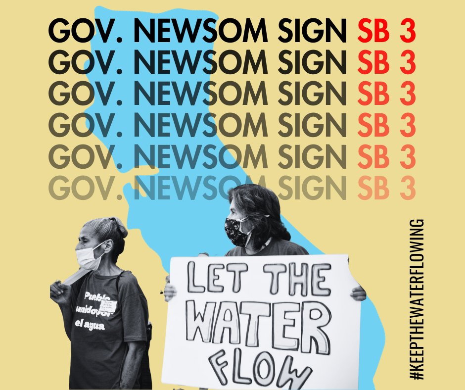 CWaterC's tweet photo. .@CAgovernor, sign #SB3! #KeepTheWaterFlowing https://t.co/8ayN7Mg0Xs