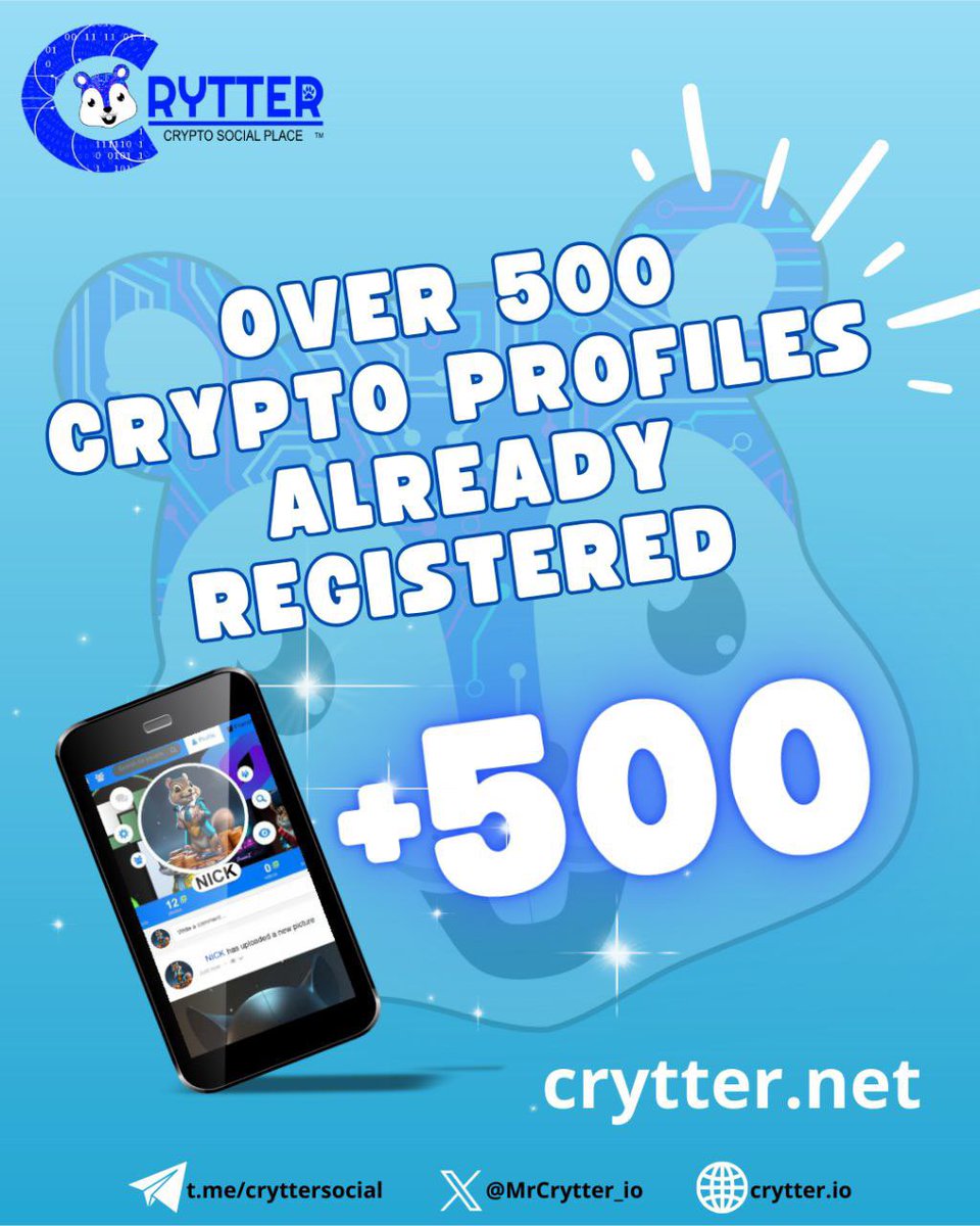 Ola_Crrypt's tweet photo. 💰 CONTEST SPONSORED by @MrCrytter_io and #DestinyWorld 💰

We are launching a Contest with AMAZING prizes!

♦️Click on the Spoiler to Reveal the Prizes 

Prize 1 : $75 in BUSD and $75 in CRYTTER

Prize 2 : $65 in BUSD and $65 in CRYTTER

Prize 3 : $20 in BUSD and $20 in CRYTTER

Prize 4 : $10 in BUSD and $10 in CRYTTER

Prize 5-10 : $5 in BUSD and $5 in CRYTTER

♦️Launches Thursday 12'th of October at 12:00PM UTC

Join Here : https://t.co/c66AEX4WzG