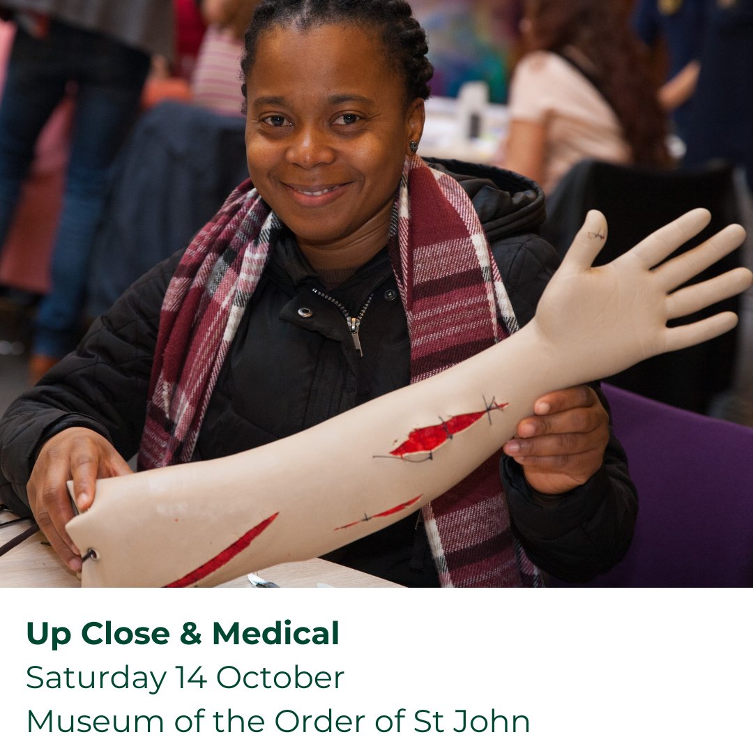 medicalmuseums's tweet image. Up Close &amp;amp; Medical is happening this Saturday!

Join us for a free handling event. We're bringing a number of our institutions and their incredible collections under one roof for all to explore.

🗓️14 October
📷11 - 3pm
🏢Museum of the Order of St John
#medicalmuseums