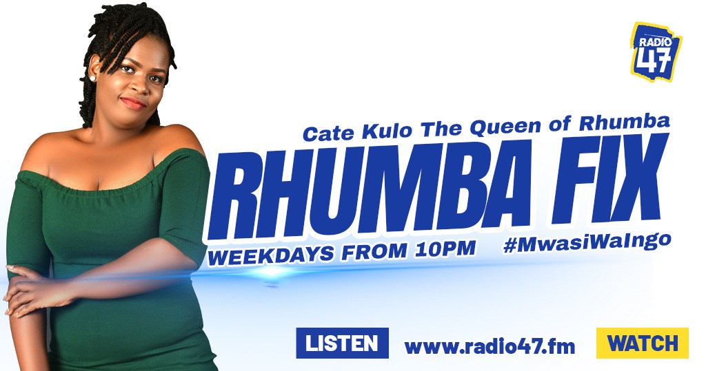 Karibu ndani ya #RhumbaFix #tbt Edition na @CateKullo kutoka saa nne hadi saa saba ya usiku. unawakilisha mtaa gani? #HapaNdipo @CateKullo Wavuti: radio47.fm