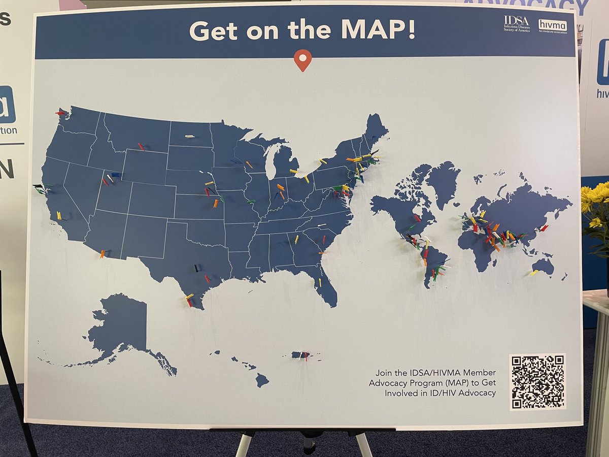 Map of the world according to #IDSA #IDWEEK