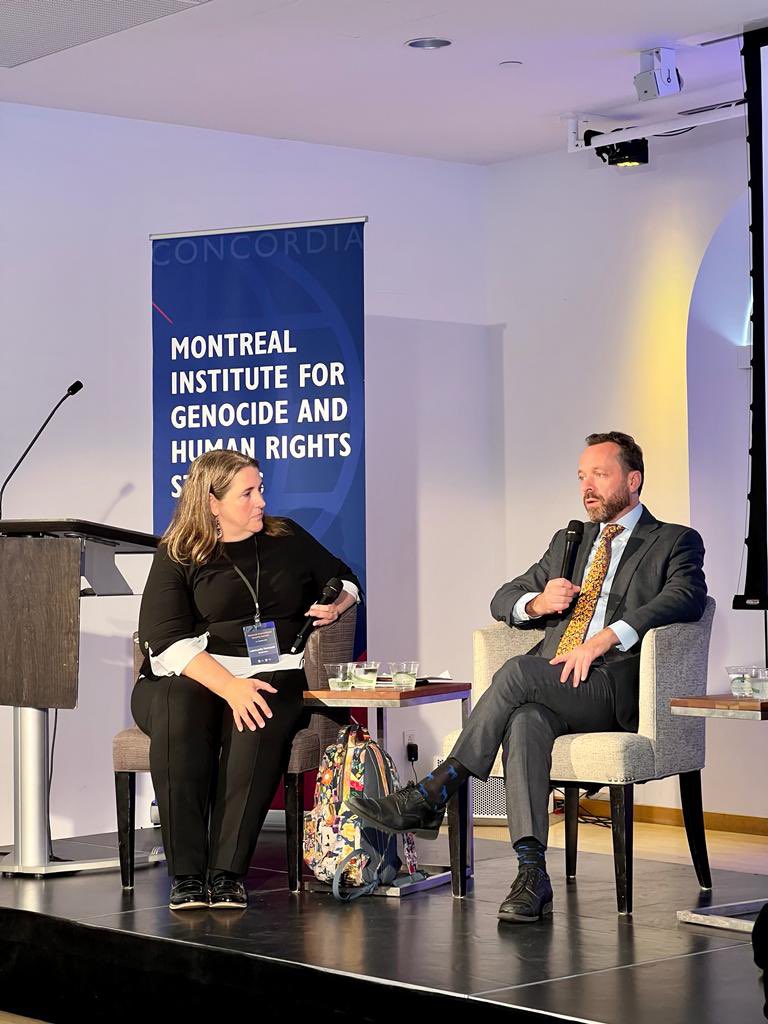 Justice and Accountability for Atrocity Crimes was the theme of panel 2 at the #MtlSecSummit hosted by <a href="/MIGSinstitute/">Montreal Institute for Global Security (MIGS)</a> with speakers <a href="/laurajulie/">LauraJulie Perreault</a> Ekkehard Strauss, @savita_pawnday <a href="/DavidMan_Anth/">David Mandel-Anthony</a> and David Donat Cattin.