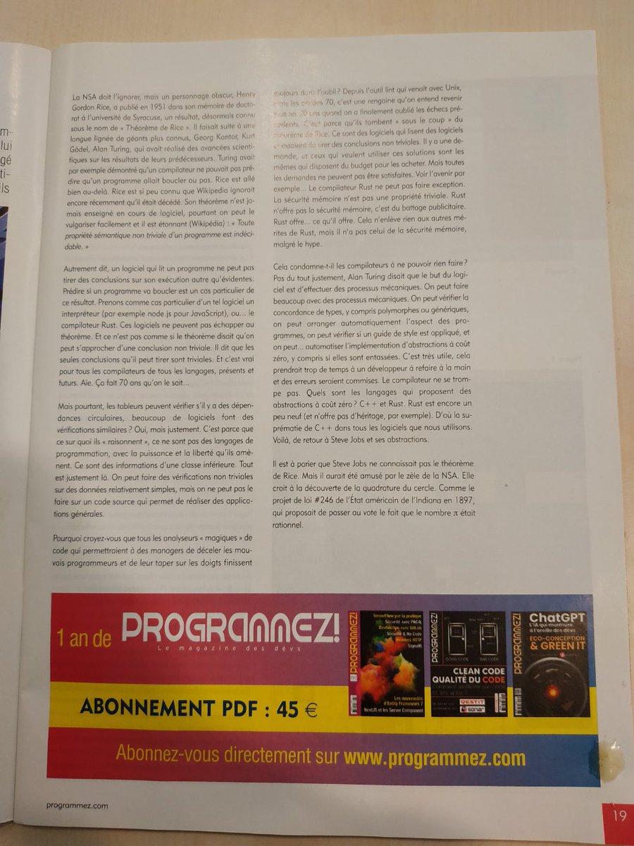 gaby_wald's tweet image. Sur @progmag #Programmez : &quot;Steve Jobs avait raison !&quot; #CyberSécurité 

#Conception #Algorithme #Analysr

programmez.com/magazine/artic…