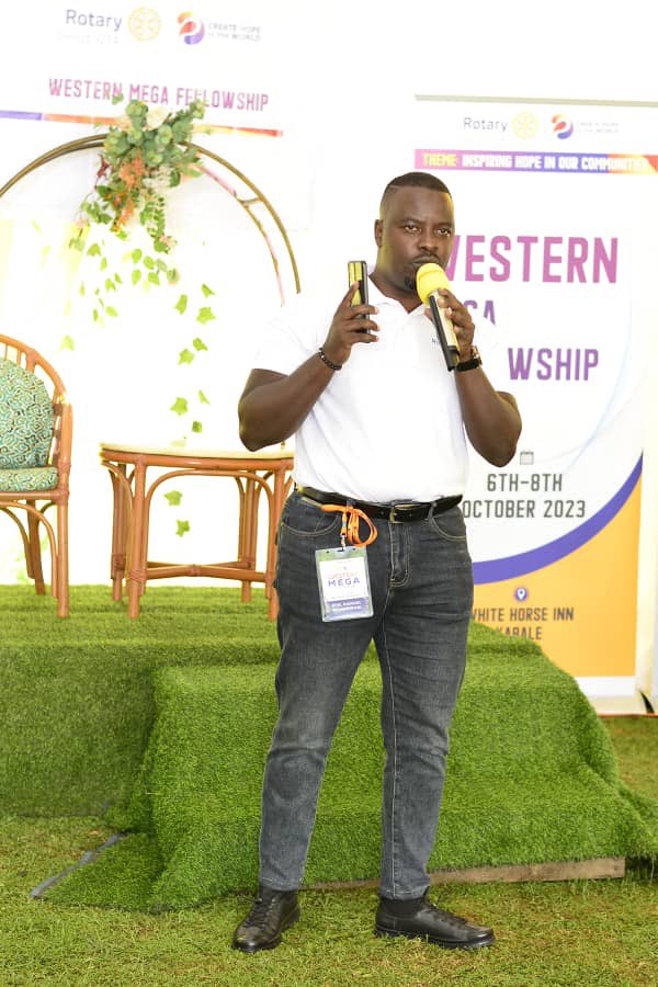 Rotary Vijana Poa (@rotaryvijanapoa) on Twitter photo Our very own CEO <a href="/gaesaga2014/">Samuel Ngambwaki</a> leading a discussion on 'Skilling as a tool for creating hope for our youth in Uganda at the just concluded Western Mega Fellowship in Kabale over the weekend. Our very own CEO <a href="/gaesaga2014/">Samuel Ngambwaki</a> leading a discussion on 'Skilling as a tool for creating hope for our youth in Uganda at the just concluded Western Mega Fellowship in Kabale over the weekend.